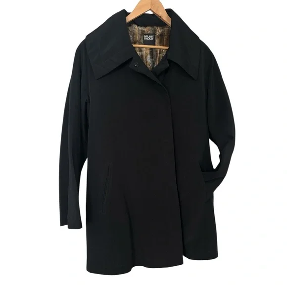 Vintage Hilary Radley with Faux Fur Lining Trench/Over Coat. Size 8 - Picture 3 of 11